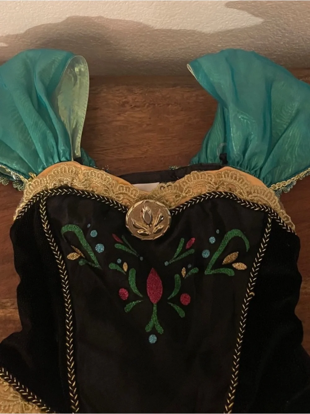 Disney Frozen Anna Coronation Costume Dress Girls Size 4 Princess Halloween